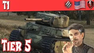 WOT Blitz - T1 Heavy Full Tank Review American Tier 5 Heavy (pre Update 5.5) ||WOT Blitz||