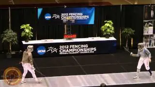 NCAA Fencing 2012 - Women's Sabre Semifinal: Ward DUKE v Stone PRIN