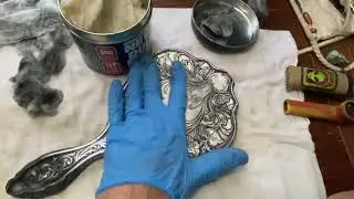 Vintage Silver Divination Mirror~ Restore