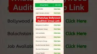Free Bollywood Audition WhatsApp Group |       #actingtipshindi Audition WhatsApp Group Links