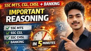 ssc mts,chal,CGL, banking important reasoning🤗