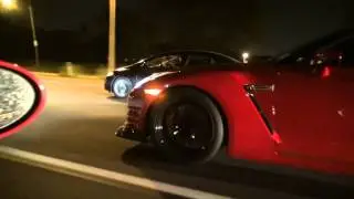 BMW Z3M 6262 turbo vs. '12 GTR bpu roll race