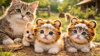 👉 This Mama Cat Made Tiger Hats for Her Kittens &ndash; Too Cute to Miss 🐾 😻🐯