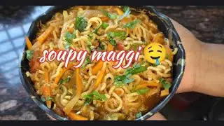 In This Winter Season Try The Best Soupy Maggi Recipe😍 | Noodle Recipe 