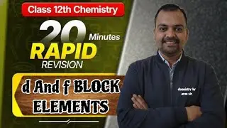 d and f block element of class 12th for NEET And board exam 💯%