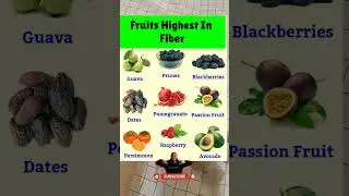 🥝 10 Fruits Highest in Fiber | High Fiber Fruits | Fruits High in Fiber | Fiber Rich Foods