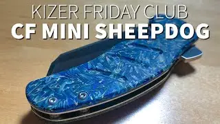 Kizer Friday Club March 2021 Exclusive Mini Sheepdog - Resin & Grain Husk Scales (April 2020 Ver.)