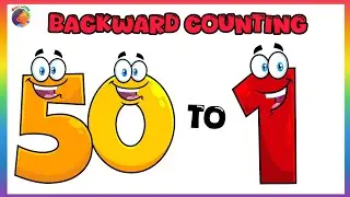 Backward counting from 50 to 1 || reverse Counting 50 to 1 || fifty to one back counting