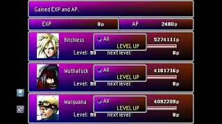 FFVII Disc 3: Grinding to 99,999,999 Gil, Emerald and Ruby Weapon, End of Game