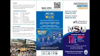 Nsu Undergraduate Admission | North South University | Bright Coaching