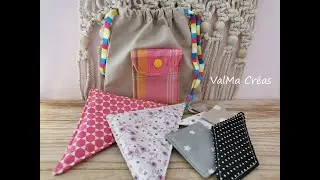 Jeu Tangram en tissu et son pochon - Tuto couture ValMa Créas