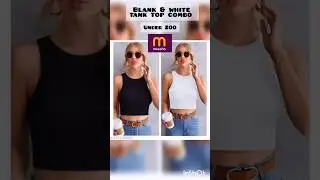 black & white tank top combo from meesho #topcombo #meeshotop #shorts #meeshoshorts #meesho #tops