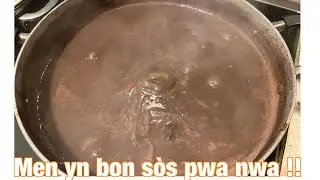 Men kòman mwn fè yn bon sòs pwa nwa!!