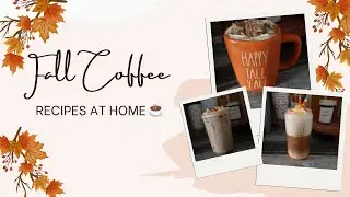 Vlogtober: Cozy Fall Drink Ideas 2024 - EASY Recipes to Make At Home! #fallcoffee #cozyfalldrinks