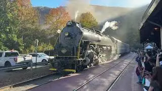 Reading & Northern 2102 Fall Steam Excursion 10/19/24 (On Board View)
