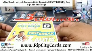 2017/18 Donruss Optic Basketball Fast Break 5 Box #47 EBAY