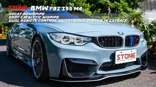 BMW F82 S55 M4 Stone Decat DP, Eddy Catalytic Midpipe and Valvetronic system