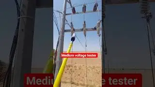 medium voltage test with voltage tester #highvoltage