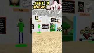 JEFF IS BACK ON PLAY AS BALDI #roblox #baldisbasicsplus #gamingtips