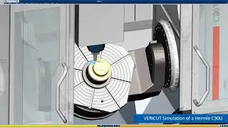 Hermle Machine Tool CNC Simulation with VERICUT