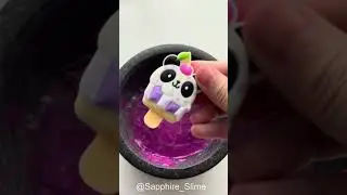 Slime Coloring with Makeup 🐼 🍒 #ASMR