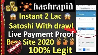 Hashrapid Instant 2 lac sathoshi live withdraw proof I