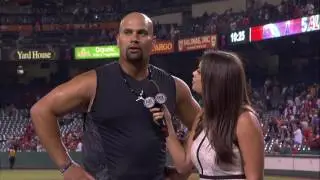 Albert Pujols WALKOFF Postgame Interview with Alex Curry