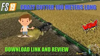 fs19 crazy cutter mod download link and review #trending