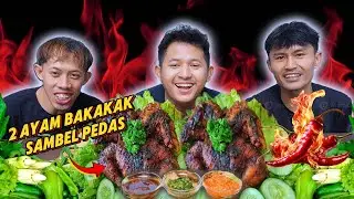 HUSEN NYERAH !!! DEBAT SOAL AYAM UTUH | MUKBANG AYAM BAKAKAK SAMBEL PEDAS