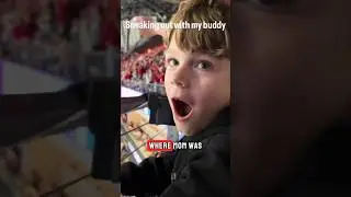 A dad and his son snuck out to watch the game! #shorts #collegefootball #indiana