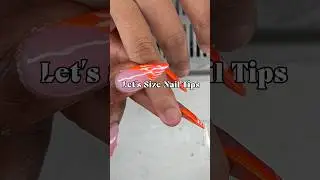 The perfect nail tip size adds to a better retention ✨ #shorts #nails #shortvideo