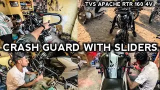 CRASH GUARDS WITH SLIDERS | TVS APACHE RTR 160 4V