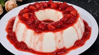 ✅ PANNA COTTA DA VIRADA ✨🍓 | SOBREMESA FÁCIL E ELEGANTE PARA O ANO NOVO COM CALDA DE MORANGO 🍓 