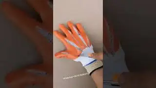 How to test cut resistant gloves?Anti cut level 5 PU coated gloves#testing