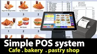 simple pos system for small business with Bill Printing in java | Touch screen  POS
