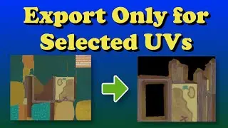 Export images for selected UVs
