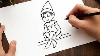 How To Draw A Elf On The Shelf | Christmas Drawing Elf On The Shelf