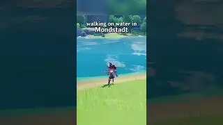 Which of them crosses the water faster #genshinimpact #shorts #hoyoverse