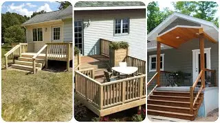 Building a Covered Deck on a Mobile Home | build a porch deck on a mobile home | House design ideas