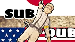 FALCO WAKES UP SUB vs DUB | Attack on Titan Season 4 Episode 1