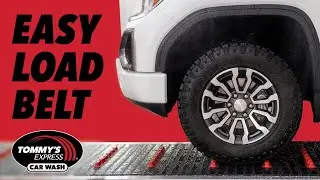 Easy load conveyor belt at Tommy's Express Car Wash