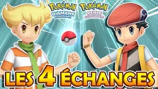 LES 4  &Eacute;CHANGE INTERNE DU JEU 💱 | Pok&eacute;mon Diamant &Eacute;tincelant et Perle Scintillante