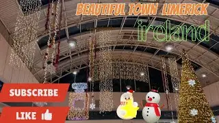 Beautiful Town Limerick Ireland 🤗Christmas shopping time #viralvideo #travel #trending