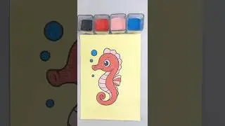 ASMR Seahorse Sand Art 🌊🎨 So Relaxing #relaxing #asmr #2026art