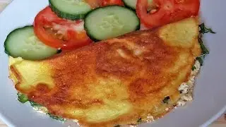Spinach and Feta Omelette | Banting Breakfast Idea | Healthy Low Carb Recipe | Real Food