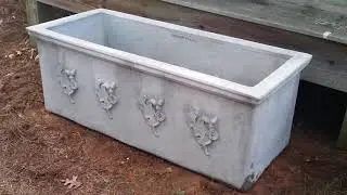 Asheville Local Moving Company on Delivery Concrete Planter from Gardener's Cottage Biltmore Village