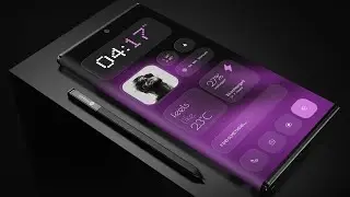 Purple Glow Minimal Android Setup | Nothing Glass Style Widgets + Nova Launcher Homescreen