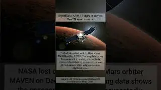 NASA lost contact with its Mars Orbiter MAVEN #mars #maven