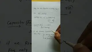 why we use a capacitor in ceiling fan?/working of capacitor in ceiling fan/induction fan.