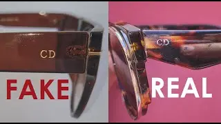 Christian Dior sunglasses real vs fake. How to spot fake Dior eyewear